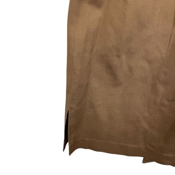 Milly Khaki / Olive Green safari dress with gold detail- size 10 - Picture 7 of 10